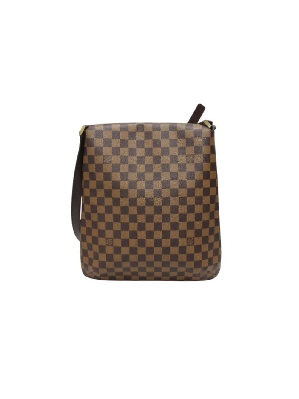 Louis Vuitton Musette Salsa Damier Long Strap Shoulder Bag Brown Gold